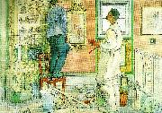 Carl Larsson mina vanner snickaren och malaren oil painting reproduction